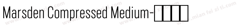 Marsden Compressed Medium字体转换